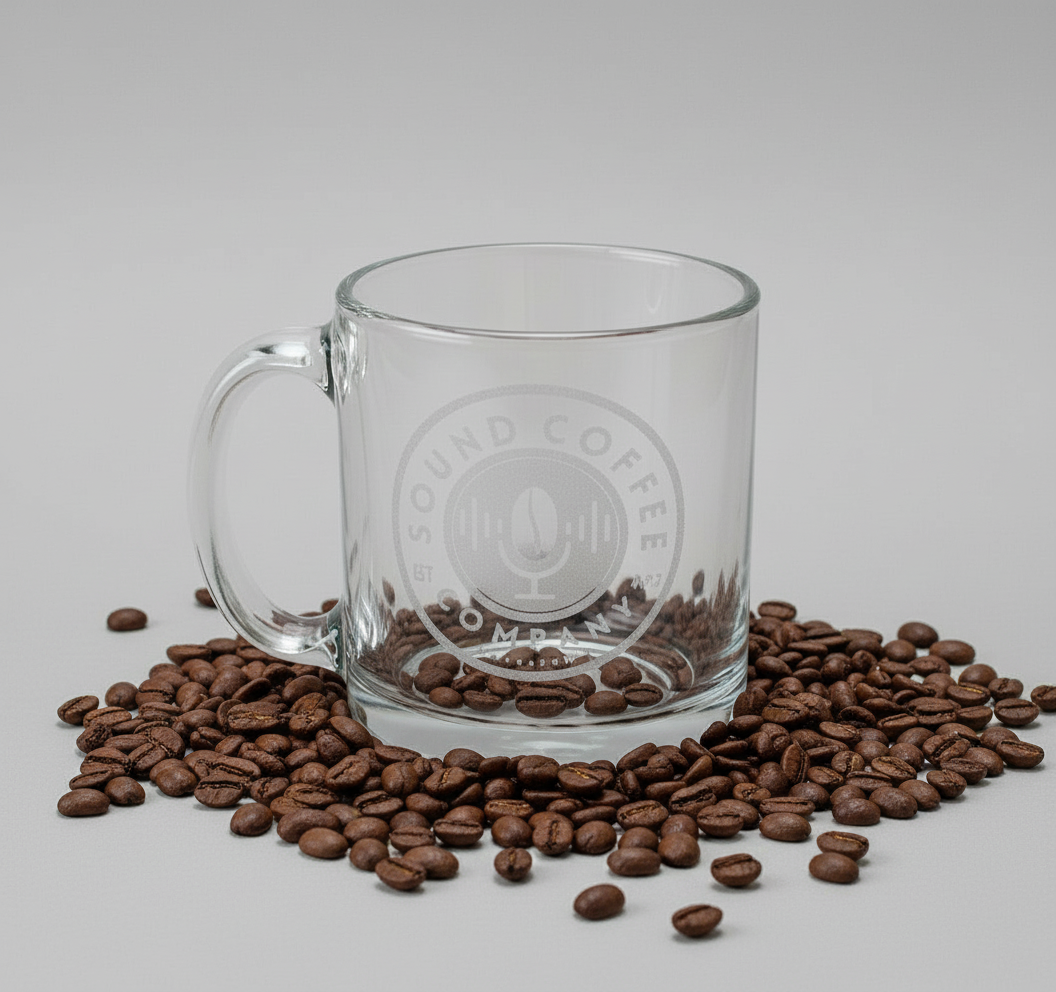 Sound Coffee Company Glass Mug